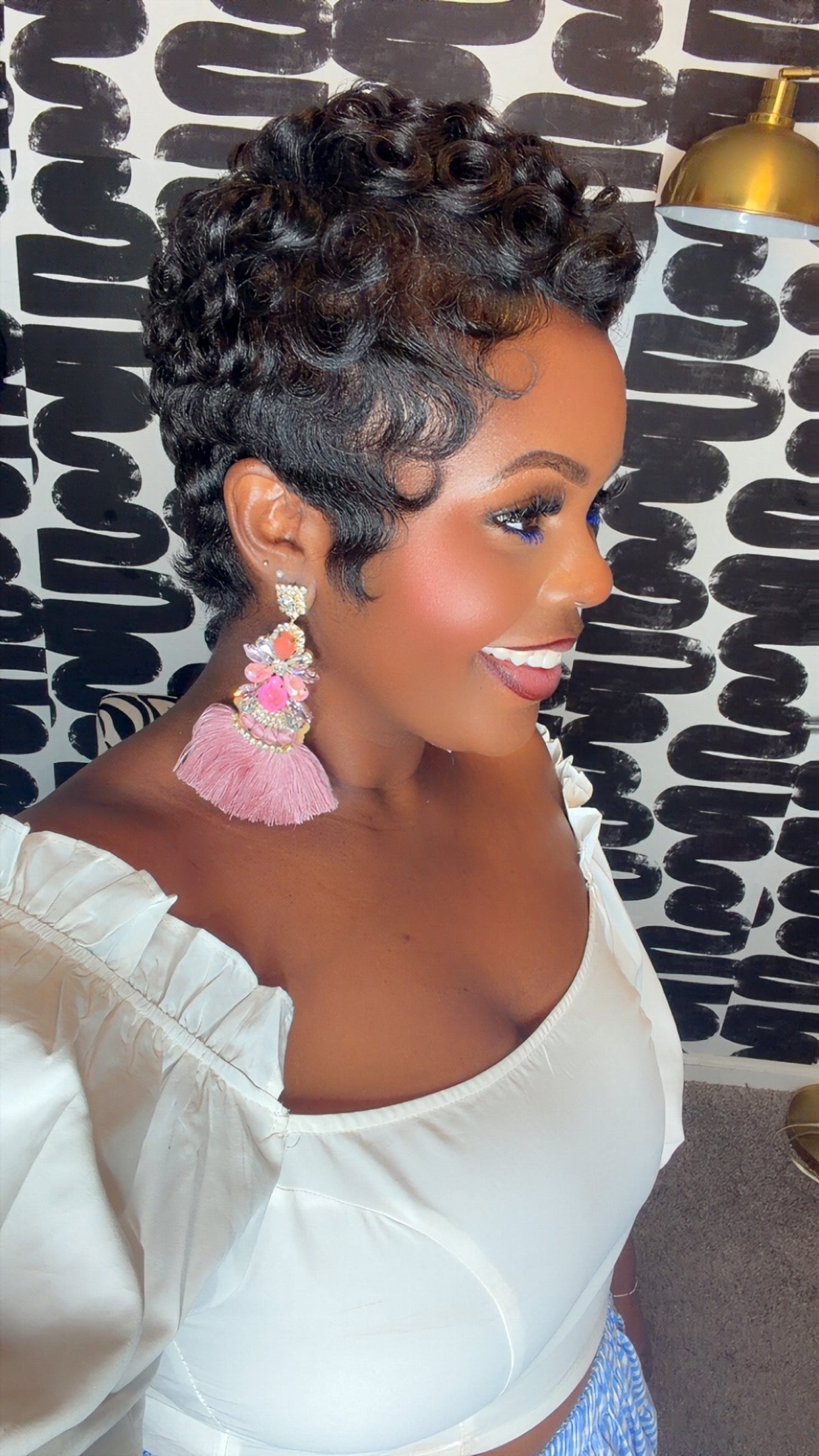 The Rose Fringe Earrings